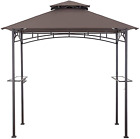 Auvent de remplacement gazebo barbecue MASTERCANOPY pour modèle L-GG001PST-F (marron)