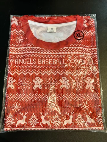Los Angeles Angels Ugly Sweater/T-Shirt XL SGA 6/9/23 New Cover