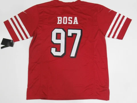 New Nick Bosa #97 San Francisco 49ers 2023-24 Season Men's Scarlett ALT Jersey Cover