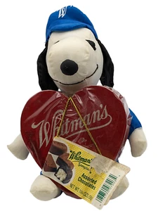 1980 Whitmans Peanuts Snoopy Plüsch Bonbons Nylon Stofftier mit veralteter Box Süßigkeiten - Bild 1 von 11
