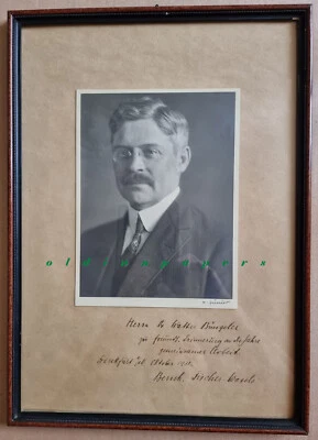 Dr. Büngeler W. Pathologe München Großfoto Widmung Fischer-Wasels Frankfurt 1931 - Bild 1 von 4