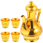  1 Set Altar Offering Cups Set Buddhist Sacrifice Cup Ritual Wine Kettle and Cup