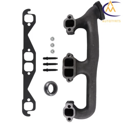 Exhaust Manifold with Gasket For Chevrolet C1500 C2500 C3500 GMC Cadillac Right - Image 1 of 4
