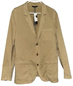 Banana Republic Tailored Slim Fit Sport Coat Mens 46R Tan Blazer Jacket NEW - Picture 1 of 12