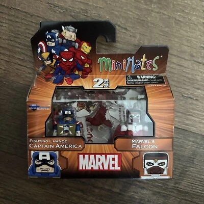 MINIMATES MARVEL OPORTUNIDAD DE LUCHA CAPITÁN AMÉRICA Y HALCÓN DE MARVEL/NUEVO EN CAJA Foto 1 de 4