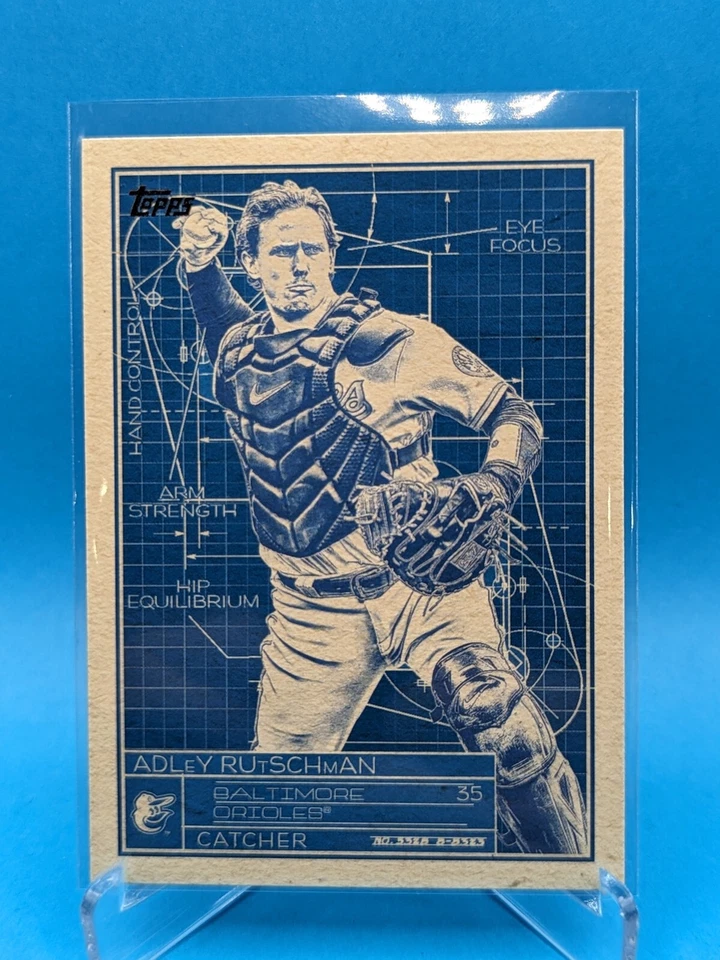 2024 Topps Series 1 Adley Rutschman SUPERSTAR BLUEPRINT #SB-11 Baltimore Orioles - Image 1 of 2