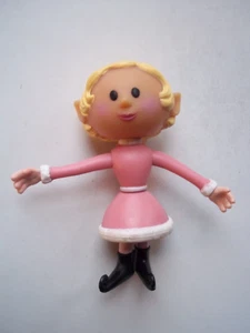 4" MÄDCHEN ELFE; ROSA Outfit - Kunststofffigur RUDOLPH Außenseiter spielen Gottesanbeterin ohne Hut - Bild 1 von 12