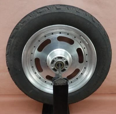 08-13 Harley Davidson Dyna Fat Bob FXDF Front DUNLOP Tire Rim Wheel 130/90 B16 - Image 1 of 4