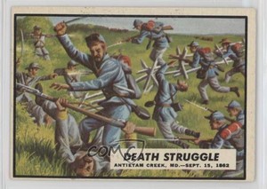 1962 Topps Civil War News Death Struggle #32 0s4