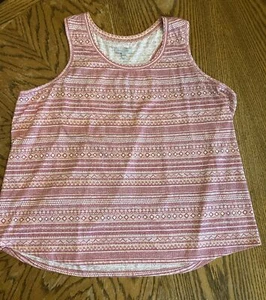 Ocean+Coast Damen Plus 3X Racerback Tank Top Rose Tribal Print Neu Mit Etikett - Bild 1 von 6