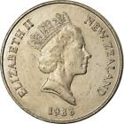 Neuseeland 20-Cent-Münze | Königin Elizabeth II. | Kiwi-Vogel | 1986 - 1989