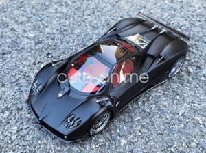 Modellino auto 1/18 quasi reale AR Pagani Zonda F 2005 Ginevra pressofuso nero opaco - Foto 1 di 8