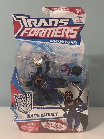 Transformers Animated Deluxe Class Blackarachnia Decepticon Action Figure 2007 Cover