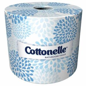 Cottonelle 2-Ply 451 Sheet Single Roll White Bathroom Tissue Case of 60 Rolls
