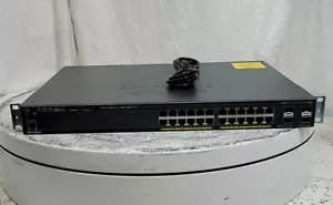 Cisco CATALYST 2960-X WS-C2960X-24PS-L V06 24 Port Network Switch SEE NOTES - Picture 1 of 5