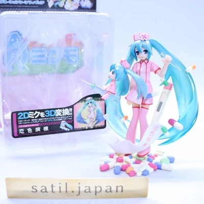 [USED] Hatsune Miku Nurse Figure 01Love-Colored Ward rare OMIAMI Kaiyoudou Toy - Image 1 of 4