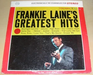FRANKIE LAINE - Frankie Laine's Greatest Hits (Stereo LP, 1958) VG/VG+ - Picture 1 of 1