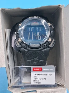 Timex T49896, Men's Expedition Chronograph Shock Watch, Indiglo, Alarm - Picture 1 of 5