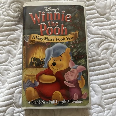 Disneys Winnie The Pooh A Very Merry Pooh Year VHS Clamshell Case - Image 1 of 4