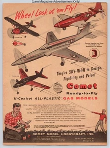 Comet Ready-to-Fly All-Plastic Gas Mustang Starfighter Vtg 1959 Advertisement - Picture 1 of 5
