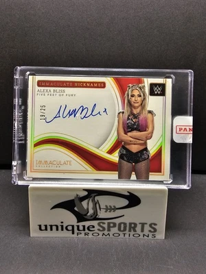 2023 Immaculate Collection WWE Alexa Bliss Immaculate Nicknames /25 *Sealed* - Image 1 of 2