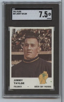 1961 Fleer Jim Taylor #89 SGC 7.5 - Image 1 of 2