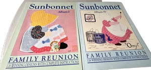 Sunbonnet Familientreffen Alben I & IV SUE SAM Applikation Vorlagen ungeschnitten - Bild 1 von 18