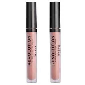 Pack of 2 Makeup Revolution Beauty Revolution Matte Lip Gloss, Chauffeur 110 - Picture 1 of 5