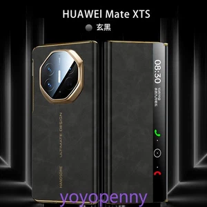 Lammfell Leder Schutzhülle Flip Case Smart Window Cover für HUAWEI Mate XT XTS - Bild 1 von 11