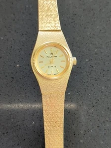 Women's Waltham Watch Quartz Movement WL034-001 Gold Tone Needs battery F126 - Picture 1 of 5