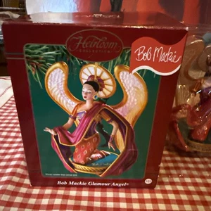 Bob Mackie Ornament 2003 Glamour Angel 5.5” Christmas Ornament - Picture 1 of 12