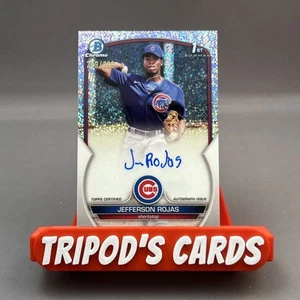 2023 Bowman Chrome 1st Jefferson Rojas #CPA-JR Speckle Refractor Auto #249-299 - Picture 1 of 10
