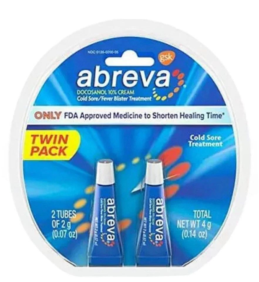 Paquete doble de tratamiento con ampolla para herpes labial Abreva nuevo EXP 03/2026+ Foto 1 de 1