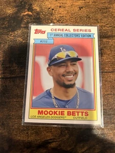 2020 Topps Throwback Thursday Mookie Betts 202 1984 Topps Cereal Series - Bild 1 von 6