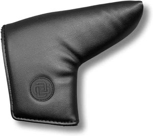 Premium Leather Golf Blade Putter Cover with Magnetic Closure – Black - Picture 1 of 4