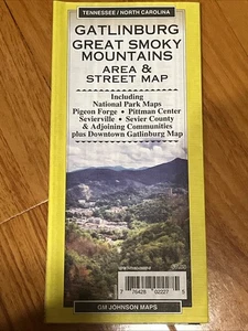 MAP Gatlinburg Great Smokey Mtns etc GM Johnson MAP 2021 Free Shipping - Picture 1 of 9