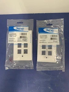ICC IC107F06WH- 6PORT FACE WHITE FACE-6-WH - LOT OF 2 - Picture 1 of 2