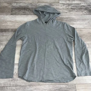 Vince Mens Slub Cotton Popover Pullover Hoodie Size M Gray Casual Comfy Soft - Imagen 1 de 11