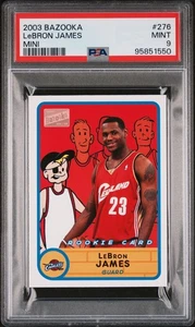 Mini novato Topps Bazooka LeBron James #276 2003 RC PSA 9 como nuevo Cavaliers - Imagen 1 de 2