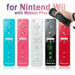 Remote Controller and Nunchuck Built in Motion Plus+Case For Nintendo Wii/ Wii U - Picture 1 of 22