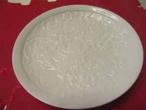 Villeroy & Boch V&B weiße Porzellan  Blumen Relief Frühstücksteller - Bild 1 von 4