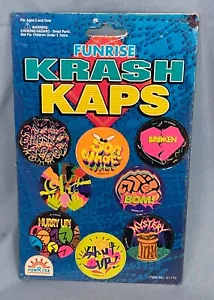 Vintage Funrise Krash Kaps Pogs Collect Trade Play Set of 8 Hang Series 5 A-H - Picture 1 of 2