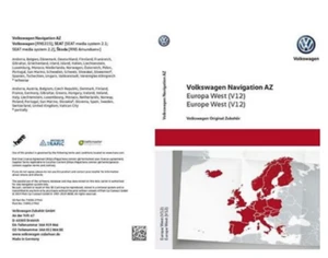 VW RNS 315 navigazione V12 AZ Europa occidentale su scheda SD ultima e ultima versione - Foto 1 di 1