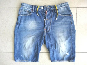 DSQUARED2 SHORTS "Bagno 64" JEANS DENIM SIZE 46(48) M DSQUARED VAQUERO CORTO - Imagen 1 de 5