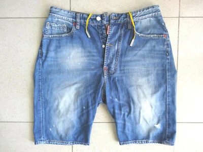 DSQUARED2 SHORTS "Bagno 64" JEANS DENIM SIZE 46(48) M DSQUARED VAQUERO CORTO - Imagen 1 de 4