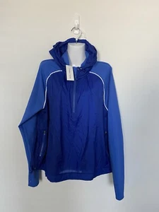 Outdoor Voices FrostKnit Hoodie Jacket 3XL Blue Womens Quarter Zip Hiking NWT - Picture 1 of 16
