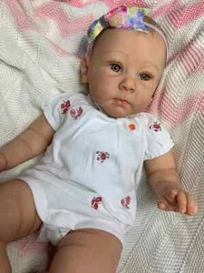 23in Reborn Doll Kit Huxley Unpainted Unfinished Blank Mold +Cloth Body Eyes