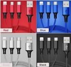 3 in 1 Universal Multi USB Cable Fast Charger for Iphone,Android,Samsung