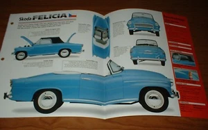 1960 MOTOKOV SKODA FELICIA ORIGINAL IMP BROCHURE SPECS INFO 60 61 62 63 64★★ - Bild 1 von 1