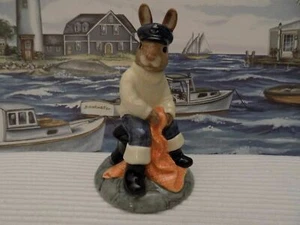 1997 SIGNED ROYAL DOULTON BUNNYKINS FISHERMAN FIGURINE DB 170 - EXCELLENT - Picture 1 of 7